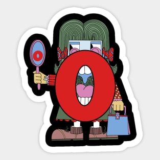 The Letter People: Miss O Sticker